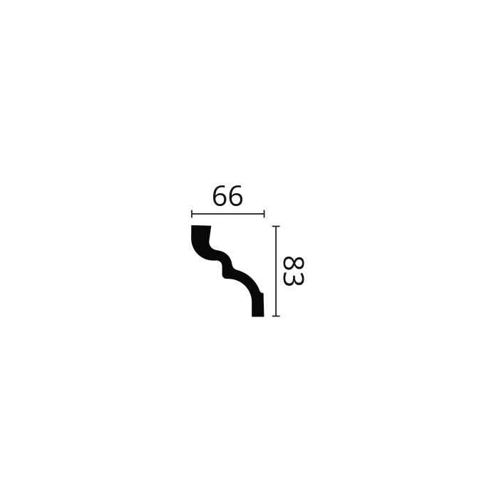 C NOMASTYL Modanatura per soffitto in polistirolo Noël & Marquet 83 x 66 x 2000 - 1 pezzo