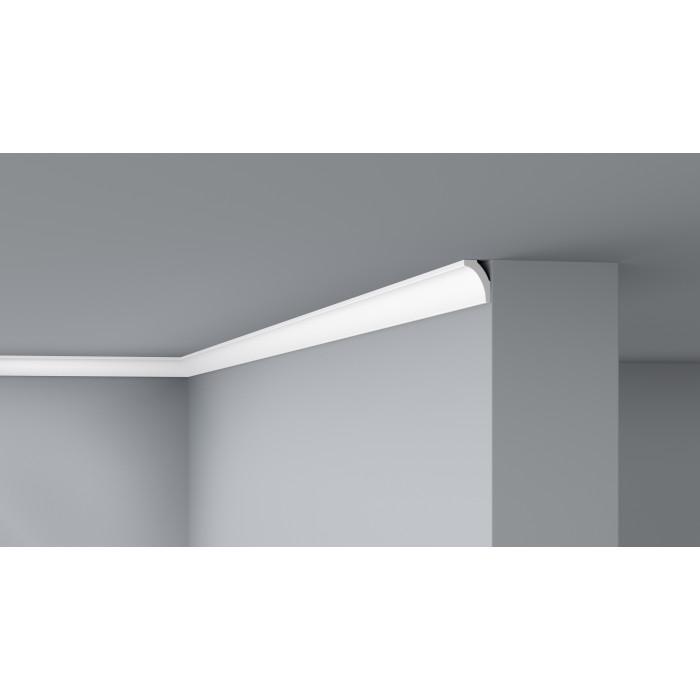 C6 DECOFLAIR Cornice per soffitto Polistirene HD 30 x 20 x 2000 - 2 pezzi
