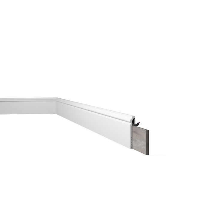 CF3 WALLSTYL - Surplinthes Polystyrène HD - Noël & Marquet - 120 x 22 x 2000 mm - 1 pièce