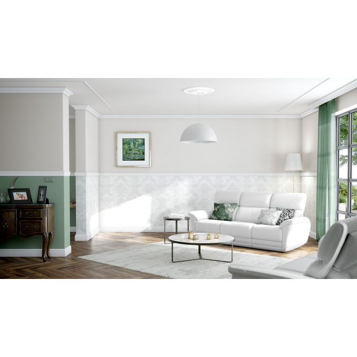 CL1 DECOFLAIR HD Polystyrene Chair Rail 38 x 16 x 2000 - 1 piece