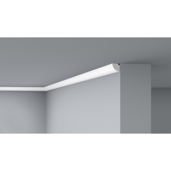 D1 DECOFLAIR Cornice per soffitto in polistirolo 21 x 21 x 2000 - 2 pezzi
