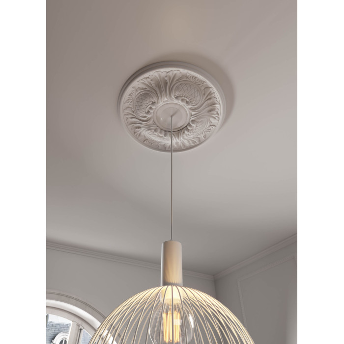 D13 DECOFLAIR Cornice per soffitto in polistirolo 50 x 45 x 2000 - 2 pezzi