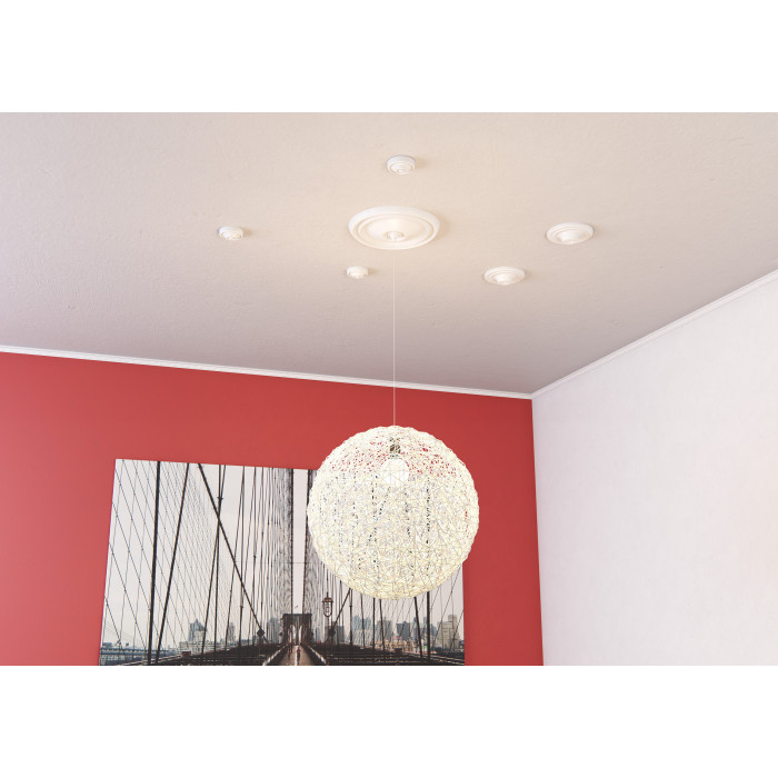 E12 DECOFLAIR Cornice per soffitto Polistirolo espanso 30 x 10 x 2000 - 1 pezzo