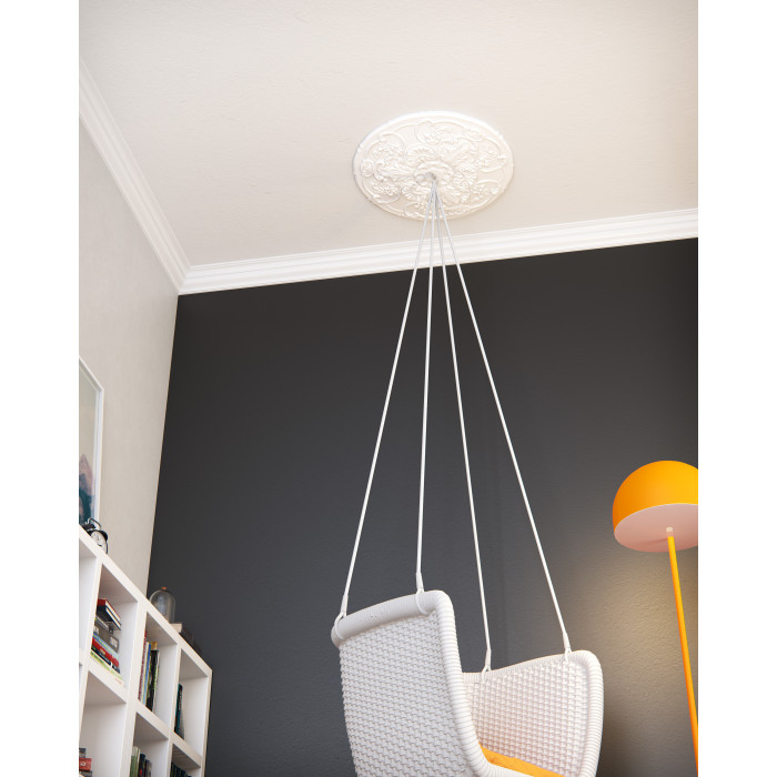 F15 DECOFLAIR Cornice per soffitto Poliuretano 90 x 100 x 2000 - 1 pezzo