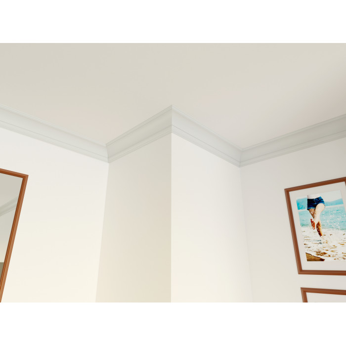 GO NOMASTYL Moldura de techo Poliestireno Noël & Marquet 80 x 80 x 2000 - 1 pieza