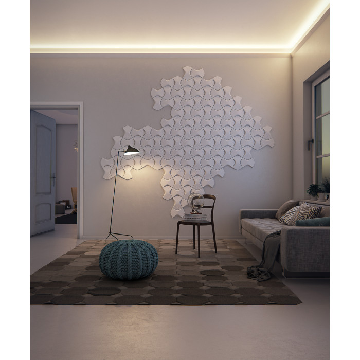 IL4 WALLSTYL Cornice per soffitto Polistirolo HD Noël & Marquet 60 x 36 x 2000 - 1 pezzo